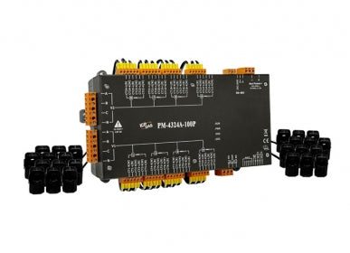 PM-4324A-100P Multi-circuit Smart Power Meter, 2 independent mains inputs (60A CT's, MRTU)