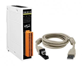 USB-2051-32 USB I/O Module with Isolated 32-ch DI
