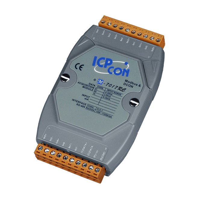 M-7017RC 8-ch Current Input Module with High Voltage Protection (ModBus_DCON Protocol)