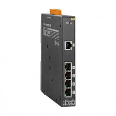 NSM-205PSE-24V 5-port 10/100 Mbps PoE (PSE) Ethernet Switch with +24 VDC Input with metal case