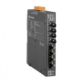 NSM-206AFT-T 4 port Ethernet + Dual Fibre Switch (ST) - metal case