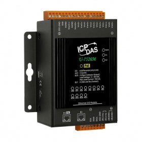 U-7526M OPC UA I/O Module with 2-ch DI, 2-ch DO, 6-ch AI, 2-ch AO and 2-port Ethernet Switch
