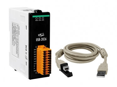 USB-2026 USB I/O Module with 5-ch AI, 2-ch AO, 2-ch DI and 2-ch DO