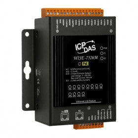 WISE-7526M  Intelligent MQTT I/O Module with 6-ch AI, 2-ch AO, 2-ch DI, 2-ch DO and 2-port Ethernet Switch
